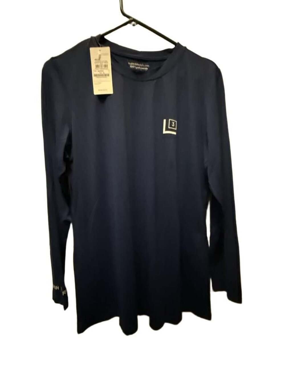 Mirasul Ultracool Fit Long Sleeve T-Shirt Size XL Navy Blue
